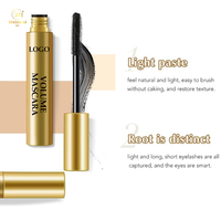 OEM ODM Mascara imperméable pour les yeux Mascara végétalien d'allongement de marque privée Mascara 4D en fibre de soie Mascara de cils personnalisé en gros