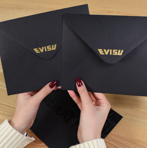 Sobres Negros Modernos Personalizados con Estampado Dorado y Efecto UV con <span class=keywords><strong>Diseño</strong></span> en Relieve para <span class=keywords><strong>Invitaciones</strong></span> <span class=keywords><strong>de</strong></span> Negocios - Product Image 2