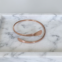 Bracelet ajustable en cuivre pur SLand Jewelry Wholesale avec extrémités plates pour gravure DIY