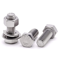 Produsen dan pemasang baut dan mur segi enam baja tahan karat kustom Grade 8 M6 M8 M10 SS 304, baut dan mur kepala segi enam Allen Flush.