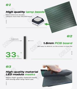 Écran LED mobile pour événements, installation facile, mur vidéo personnalisé P2 P2.6 P2.9 P3.91 P4, panneau d'affichage mobile intérieur/extérieur pour location et scène. - Product Image 3