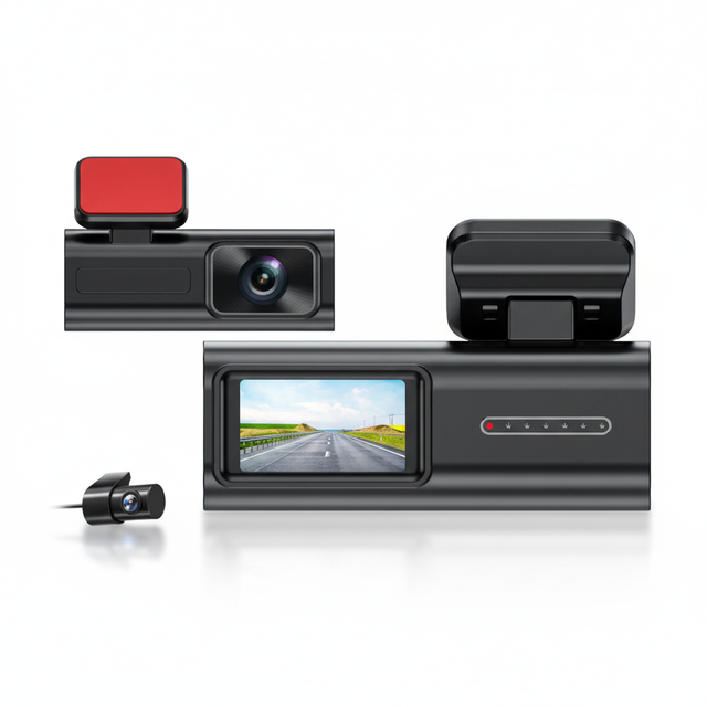 E-LINK 4K Dual-Channel Dash Cam with GPS Wi-Fi 12V