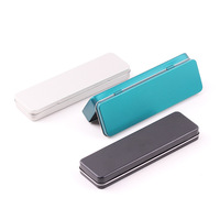 Boîte en métal rectangulaire personnalisée avec logo OEM, emballage promotionnel, boîte à crayons pour étudiants et enfants, boîte en étain pour stylos