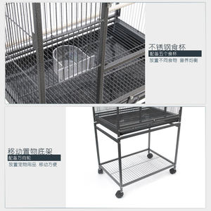 Jaula Grande para Mascotas, Jaula para Pájaros, Jaula de Cría para Canarios, Jaula Móvil para Cría de Palomas y Loros con Soporte - Product Image 3