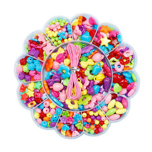 DIY Kinder-Plastikperlen-Set für Halsketten und Armbänder, Schmuckherstellung, Lernspielzeug für 7-12 Jahre, Kami - Product Image 5