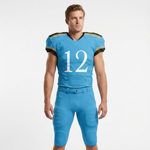 OEM Service American Football Uniform Customized Printing <b>Heat</b>-Transfer Uniforms Adults High Performance Moisture-Wicking Short - Product Image 2