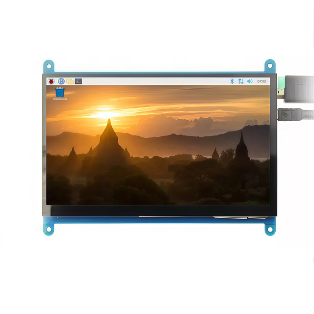 7 inch 1024x600 Raspberry Pi LCD Capacitive Touch Screen TN/IPS Panel with Case For Raspberry Pi 4B/5B