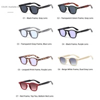 Lunettes de soleil rétro carrées à monture intégrale, légères et confortables, modèle 663 PC UV400 anti-UV, pour hommes et femmes, usage quotidien, certifiées CE - Vente Flash