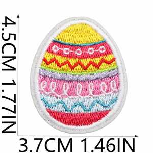 New Iron on Embroidery <b>Easter</b> Theme Bunny Egg Happy <b>Easter</b> Patch for Clothes <b>Bags</b> Decoration - Product Image 5