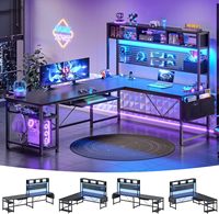 Support de Moniteur Surélevé pour Bureau de Gaming en Fibre de Carbone avec Support de Tasse et Crochet pour Casque – Table d'Ordinateur en Acier – Vente en Gros