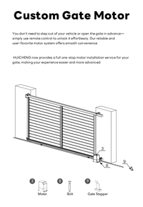 Puerta de Entrada Automática Moderna de Aluminio Corrediza con Motor Eléctrico, Puerta de Seguridad para Entrada de Vehículos para Uso Residencial - Product Image 5