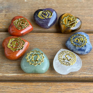 Juego de Piedras Preciosas de Cristal Natural en Forma de Corazón al por Mayor, Adorno para Decoración del Hogar, Regalo - Product Image 2