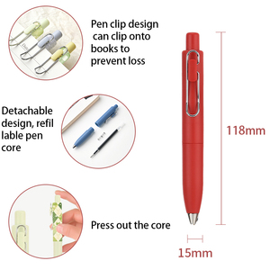 Papeterie <span class=keywords><strong>Kawaii</strong></span>, impression de logo personnalisé, design macaron, stylo gel promotionnel en plastique, encre noire 0,5 mm, impression UV personnalisée - Product Image 4