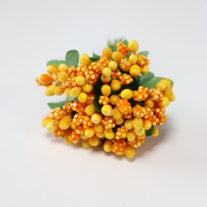 Bouquet <span class=keywords><strong>de</strong></span> fleurs artificielles multicolores en polyester avec étamines pour guirlande en forme <span class=keywords><strong>de</strong></span> cœur, accessoires pour boîte à bonbons <span class=keywords><strong>de</strong></span> mariage - Product Image 4