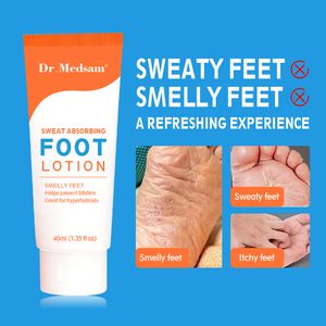 OEM ODM Organic Foot Antitranspirant Cream Desodorante <span class=keywords><strong>Sudor</strong></span> Hand Feet Lotion para hombres y mujeres Foot Sweat Lotion - Product Image 1