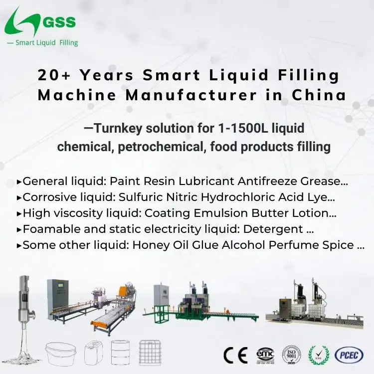 GSS 200L 세미 자동 코팅 페인트 수지 용제 세제 산 식용 윤활유 액체 화학 드럼 충전기