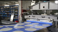 Chaîne de production de pain pita, lavash et tortillas de maïs entièrement automatique, haute efficacité, en acier inoxydable, pour pains de 6 à 12 pouces
