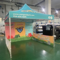 Tente pop-up personnalisée imprimée, auvent pop-up, tente ignifuge 300D, auvent publicitaire personnalisé