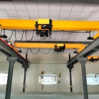 Grue à poutre simple électrique Wanlong 3 tonnes LDO (style européen) avec hauteur de levage de 20 m, moteur de 5,6 kW pour usage en atelier