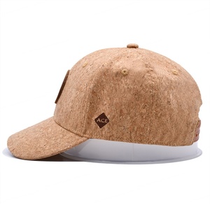 Gorra de béisbol de corcho ecológica para hombre, gorra de béisbol de cuero de alta calidad personalizada reciclada con logotipo - Product Image 4