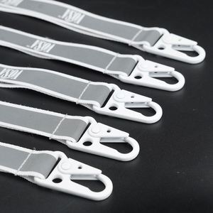 Factory Price Custom Logo Woven Print <b>Polyester</b> Glisten Reflective <b>Lanyard</b> - Product Image 2