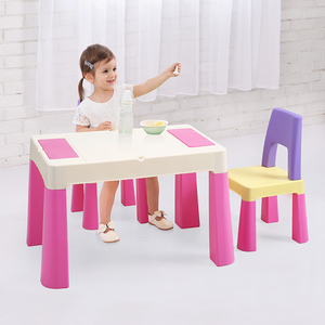 Bàn Xếp Hình Hoạt Động Bằng Nhựa Bàn Và Ghế Nhựa Cho Trẻ Em - Product Image 2