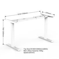 Cadre de bureau debout électrique à double moteur, table assis-debout, nouveau bureau debout moderne, mobilier de bureau