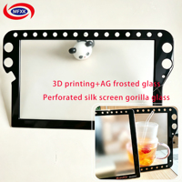 AG Frosted Glass Perforated Toughened Glass Used for Vehicle-mounted Digital Instruments, Factory Direct Supply to Wholesale.