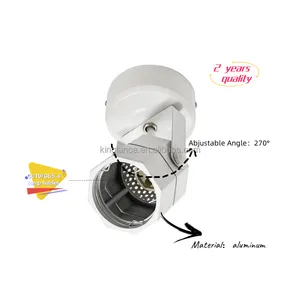 Kinglancaホーム人気の調整可能な表面実装トラックgu10ハウジングアルミニウム屋内天井ランプ白/黒照明器具