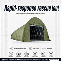 Tente d'urgence gonflable haute pression pour garage, stockage, secours en cas de catastrophe, abri temporaire, installation portable et étanche