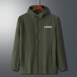 Winter <b>White</b> Black Zipper Up Custom Logo Winter <b>Jacket</b> <b>Men</b> <b>Mens</b> Hoodies Long Sleeve T Shirt - Product Image 1