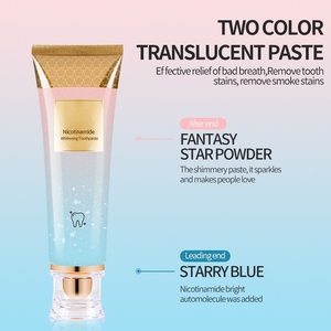 ยาสีฟันไนอาซินาไมด์ฟอกสีฟันขาวสองสีทำให้ตาพร่าฟันขาวมีกลิ่นปากสดชื่นเปลี่ยนเป็นสีเหลือง - Product Image 2