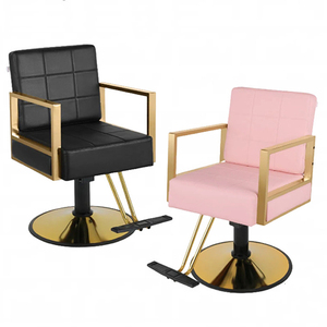 Silla <span class=keywords><strong>de</strong></span> barbería profesional con cojín suave y materiales <span class=keywords><strong>de</strong></span> silicona y plástico <span class=keywords><strong>de</strong></span> polipiel negra <span class=keywords><strong>para</strong></span> peluquería - Product Image 4