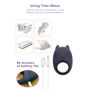 Toptan Titreşimli Ereksiyon Halkası Çiftler İçin Silikon Penis Halkası Silikon Oyuncaklı Erkekler İçin Penis Halkası Erkek Seks Oyuncağı - Product Image 5