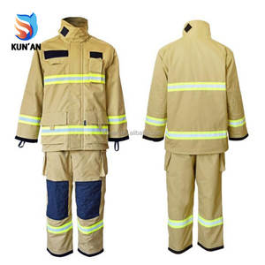 Combinaison de pompier structurelle en Kevlar Aramid conforme à la norme NFPA 1971, avec doublure amovible, équipement ignifuge pour le sauvetage - Product Image 2