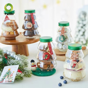 Rõ ràng chai nước ép nhựa với nắp nhôm 500ml trong suốt Cây giáng sinh chai để hiển thị - Product Image 3