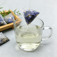 Thé de fleurs de lotus bleu de haute qualité naturel en gros, fleurs séchées entières, pétales de fleurs de lotus bleu, sachet de thé