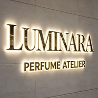 Letrero Luminoso de Metal para Negocios, Letrero con Letras Iluminadas para Salón, Letrero 3D con Retroiluminación LED para Interiores, Letrero Acrílico para Exteriores, Venta al Por Mayor de Fábrica