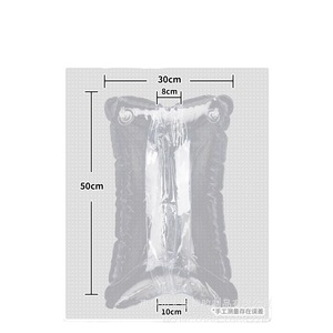 <b>Inflatable</b> Masturbation Pillow Dual Head 55x35cm Transparent Thickened PVC Adult Stimulation - Product Image 5