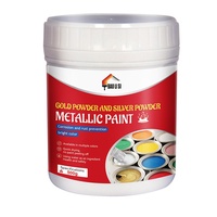 Peinture industrielle métallique or et argent pour la rénovation du fer forgé, de l'acier et des carreaux, application au pinceau, antirouille