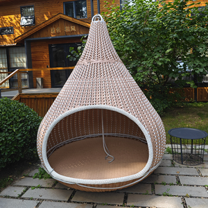 Meubles <span class=keywords><strong>de</strong></span> jardin <span class=keywords><strong>de</strong></span> cour <span class=keywords><strong>de</strong></span> luxe chaise longue en osier en rotin côté piscine <span class=keywords><strong>de</strong></span> plage extérieure nid d'oiseau <span class=keywords><strong>lit</strong></span> <span class=keywords><strong>de</strong></span> bronzage <span class=keywords><strong>suspendu</strong></span> - Product Image 2