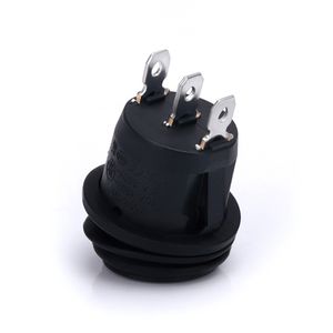 3 वे ऑन-ऑफ-ऑन 3 पिन राउंड हेड बोट स्विच अच्छी गुणवत्ता वाला 12v मिनी रॉकर स्विच वाटरप्रूफ राउंड रॉकर स्विच - Product Image 2
