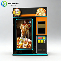 Distributeur automatique de pizzas, distributeur de pizzas entièrement automatique pour l'extérieur, machine à vendre des pizzas