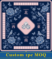 Tapis de table de mahjong portable, antidérapant, silencieux, facile à nettoyer, résistant à la saleté, séchage rapide, pliable, pour jeux de cartes