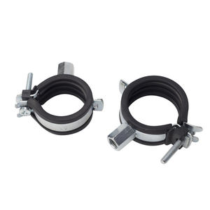 Factory Direct Sale OEM ODM One Side Screw Zinc Plated 2.0mm Band Thickness Heavy Duty Pipe <b>Clamps</b> With Nut - Product Image 3