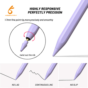Nouveau design stylet capacitif actif stylet tablette crayon pour <span class=keywords><strong>iphone</strong></span> ipad stylet en aluminium avec rejet de paume et titl - Product Image 4