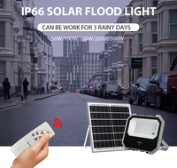 Nouvelle conception, projecteur solaire tout-en-un IP65 pour route, 50, 100, 150, 200W, avec capteur de mouvement et contrôle par cellule photoélectrique LED