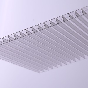 Hoja de <span class=keywords><strong>policarbonato</strong></span> poroso multicapa transparente de <span class=keywords><strong>3mm</strong></span> y 12mm de espesor, materiales de construcción de invernaderos modernos para almacenes de hoteles - Product Image 3