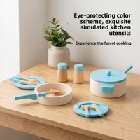 Ensemble de cuisine en bois style nordique, jouets d'imitation pour enfants, vente en gros, jeux de rôle, CE EN71 ASTM OEM ODM