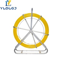 Tire-fil en fibre de verre 6mm 4mm, serpentin de tirage non conducteur pour câbles et conduites, pour installation et communication